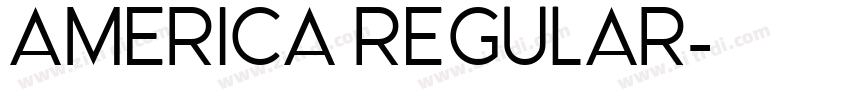America Regular字体转换